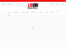 Tablet Screenshot of livonbasketball.com